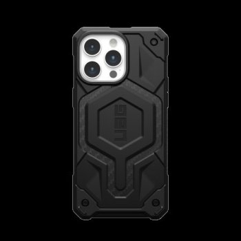 Apple iPhone 15 Pro Max 6.7'' UAG MagSafe Monarch Pro Hard Case Cover, Black Carbon | Telefona Maciņš Vāciņš...