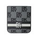 DKNY Checkered Pattern Printed Stripes vāciņš Samsung Galaxy Z Flip 6 Melns