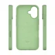 Чехол Etteri Silicone Case для Apple iPhone 16 6.1\" Светло-зеленый