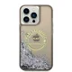 Чехол Karl Lagerfeld Liquid Glitter RSG для iPhone 14 Pro Max - черный