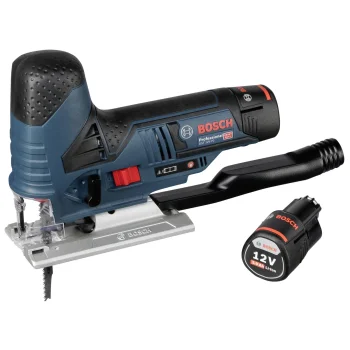 Akumulatora figūrzāģis Bosch GST 12V-70, 2x 3.0 Ah akumulatori, koferis