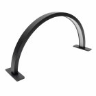 Profesionāla pusmēness LED kosmētiskā lampa 36W 75cm, melna