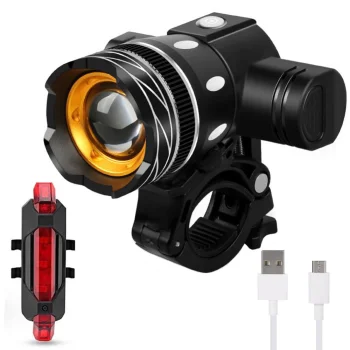 Комплект велосипедных фонарей CREE T6 LED передний и задний