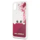 Karl Lagerfeld Liquid Glitter vāciņš Apple iPhone X, rozā