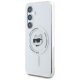 Karl Lagerfeld Button Choupette MagSafe Case for Samsung Galaxy S25, White