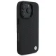Чехол BMW для iPhone 16 Pro Max Signature Leather Diamond Metal Logo MagSafe, черный