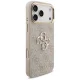 Guess 4G Big 4G Classic Logo Big Strap Metal Buttons Case for iPhone 17 Pro Max, Pink