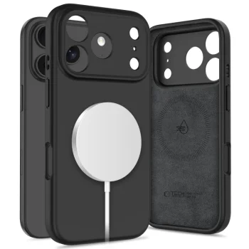 Tech-Protect iPhone 17 Pro Max vāciņš BasicMag MagSafe, matēts melns