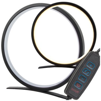 Светодиодная настольная лампа кольцо с регулировкой яркости и...