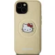Hello Kitty iPhone 14 vāciņš Leather Kitty Head MagSafe, zelta