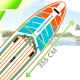 AquaPaddle Navigator Orange Green SUP dēlis, 355x82x15 cm, 200 kg