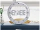 Electronic LED Clock with Alarm and Thermometer, White