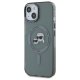 Karl Lagerfeld iPhone 15 Case HC MagSafe IML Metal KC Heads, Black