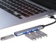 USB-хаб на 4 порта с 1x USB 3.0 5 Гбит/с, серебристый