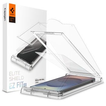 Гибридное защитное стекло Spigen Elite Shield EZ FIT для Samsung Galaxy S25 Ultra...