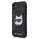 Karl Lagerfeld iPhone 11 / XR Case Glitter Choupette Patch, Black