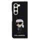 Karl Lagerfeld Samsung Galaxy Z Fold5 vāciņš Silicone Ikonik, melns