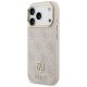 Чехол Guess 4G Strass Logo & Big Strap Metal Buttons MagSafe для iPhone 17 Pro - Розовый