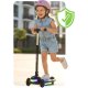 Трехколесный самокат балансир для детей LED Ricokids Glowi, черный