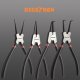 Bigstren 00022159 Circlip Pliers Set, 4 pcs, Black