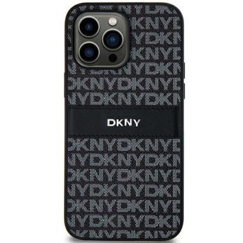 Samsung Galaxy S24+ Plus (SM-S926) DKNY Leather Mono Stripe Metal Logo Case Cover, Black | Чехол Кабура...