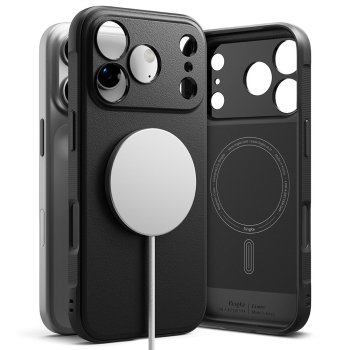 Ringke Onyx magnētiskais MagSafe vāciņš iPhone 17 Pro Max - Melns | Magnetic Phone Case Cover Black