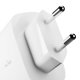 Puro Daily Prolite 45W USB‑C USB‑A Power Delivery lādētājs ar USB‑C kabeli – balts