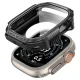 Чехол Spigen Rugged Armor и защитное стекло 9H для Apple Watch Ultra 49 мм, Matte Black