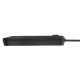 Maclean MCE394 B Pagarinātājs ar 3 ligzdām un 3xUSB, 1.5m, 2500W, Melns