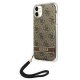 Apple iPhone 11 6.1\'\' Guess 4G Print Strap Case Cover (GUOHCN61H4STW), Brown | Чехол Кейс Бампер...