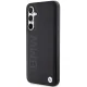 BMW Samsung Galaxy S23 FE vāciņš Leather Hot Stamp, melns