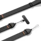 Spigen Universal Adjustable Lanyard Strap Wrist plaukstas siksniņa telefonam, Black