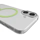 Чехол Puro Lite Mag для iPhone 17 с поддержкой MagSafe, прозрачный с зеленым...