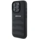 Mercedes-Benz iPhone 16 Pro Max Case AMG Leather Debossed Lines, Black