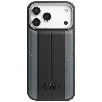Audi A6 Synthetic Leather MagSafe Phone Case Cover iPhone 17 Pro Max - Black