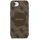 Guess 4G Circle Classic Logo MagSafe vāciņš priekš iPhone 16e, brūns