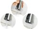 Kitchen faucet aerator extender 3-in-1 with 3 spray modes, silver