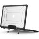 Tech-Protect SmartShell Pro Case for MacBook Air 13\" (M2/M3/M4) Black/Clear