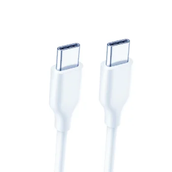 USB-C uz USB-C kabelis 1.8m, balts