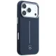 Mercedes Leather Semi Wrap Iconic Line MagSafe vāciņš iPhone 17 Pro, Navy Blue