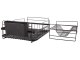 Two-Tier Dish Drainer with Tray, Black