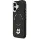 Karl Lagerfeld iPhone 17 vāciņš Choupette Pin MagSafe, melns