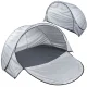 Large Pop-Up Beach Tent with UV Protection, Grey