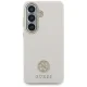 Guess 4G Rhinestone Round Logo MagSafe vāciņš priekš Samsung Galaxy S26, bēšs