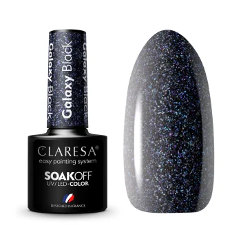 Claresa Galaxy Black hibrīda nagu laka 5g