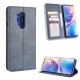 OnePlus 8 Pro Vintage Texture PU Leather Case Wallet Cover, Blue | Telefona Vāciņs Maciņš Apvalks Grāmatiņa