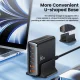 Tech-Protect DC80W-GAN 6-portu lādēšanas stacija 80W, melna