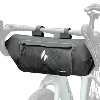 Ūdensizturīga velosipēda stūres soma Rockbros AS-154 8L, melna