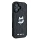 Karl Lagerfeld iPhone 16 Case Monogram Choupette Head Pin, Black