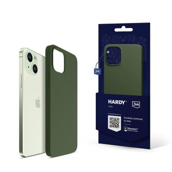 Apple iPhone 15 Plus 6.7'' 3MK Hardy Silicone Magcase Case Cover, Alpine Green | Silikona Telefona Vāciņš Maciņš...